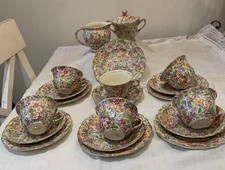 Art Deco James Kent Chintz Apple Blossom 20 Piece Tea Set