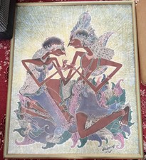 Large Framed Indonesian Batik