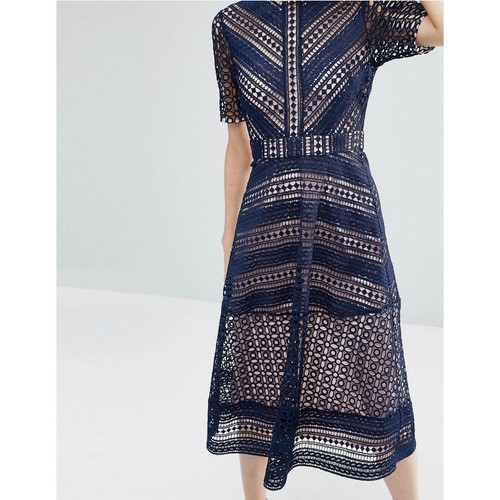 Asos navy premium - asos, midi