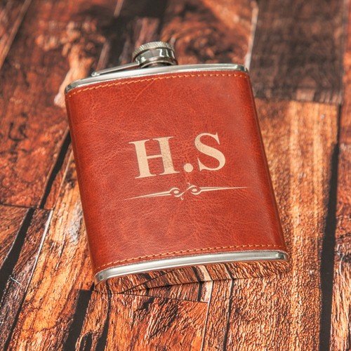 7oz personalised steel pu - +,