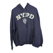 NYPD Black XL, 54' Baggy Official Torkia Hoodie,Unisex, Vintage Y2k,Cotton,Vgc🚀