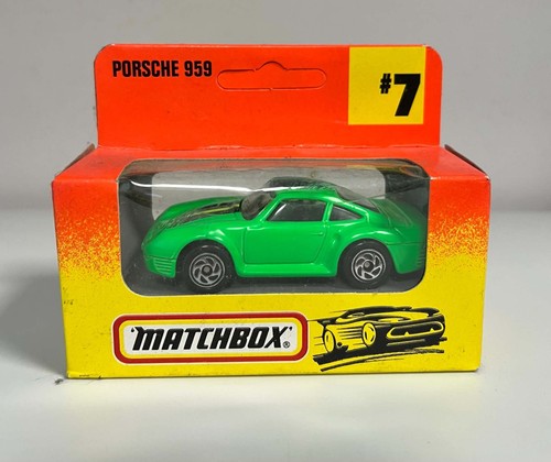 Matchbox porsche 959 green - porsche,