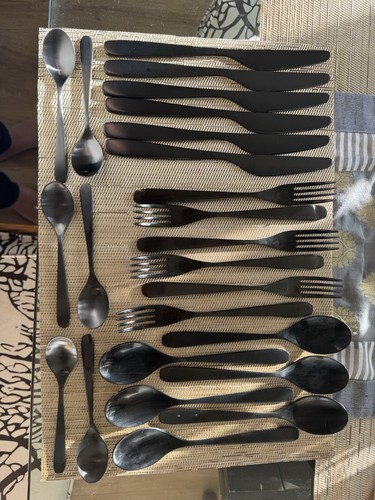 Ikea black cutlery piece 6 - 24, piece,