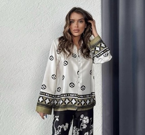 Zara satin floral - zara,