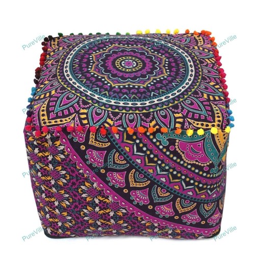 Hippie gypsy pouf ottoman - hippie,