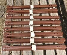 400mm Drawer Slide Runner Pair, Bottom Fixing, Steel, Brown Colour