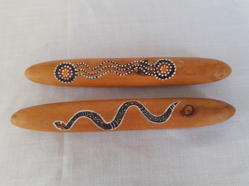 Vintage pair wood - pair,