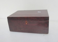 Antique Wooden Box Old Wood Victorian Case Tub Crate Vintage 12"W