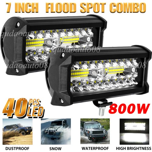 7inch 800w led work light - 2x,