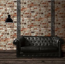 Rustic Loft Brick Wallpaper
