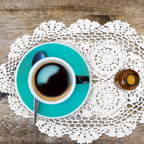 Crochet lace table mat cotton - mat,