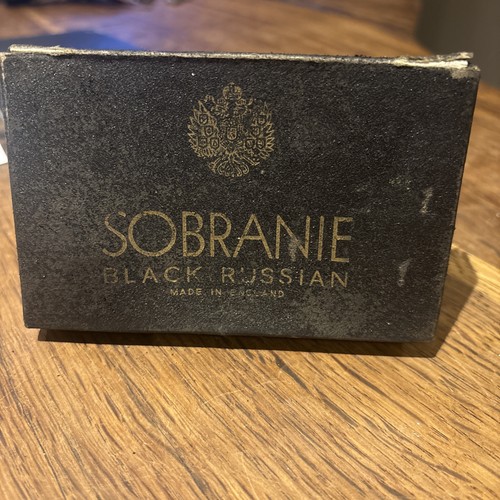 Vintage empty sobranie - sobranie, black