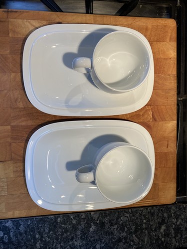 Denby white sandwich - denby, platter