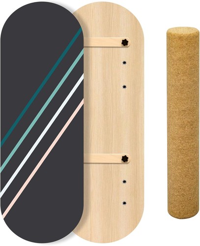 Wooden roller balance board - wooden,
