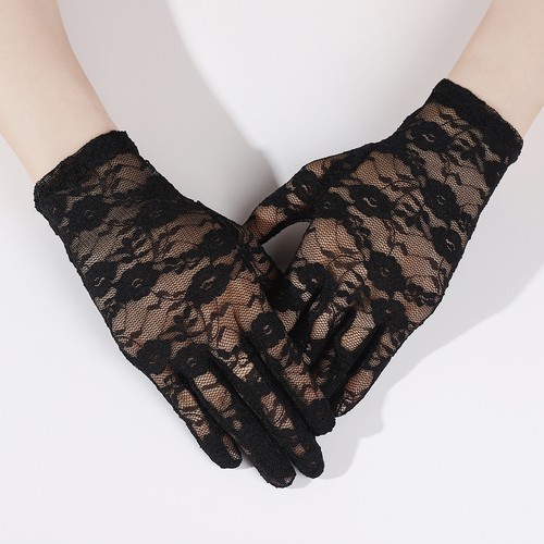 New vintage floral lace gloves - vintage,