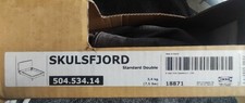 Ikea Cover - Skulsfjord Standard Double Bed Frame, Skiftebo Dark Grey 504.534.14