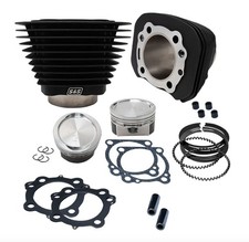 S&S Cycle 883 to 1200cc Conversion Kit for '86-'22 HD Sportster Black 910-0687