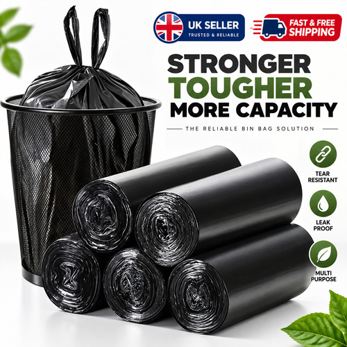 Heavy duty black refuse sacks - heavy,