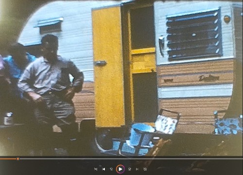 Old camper camping dude - camper,