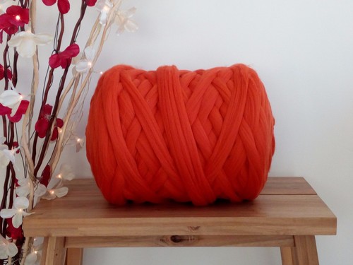 Matured orange merino - orange*, roving