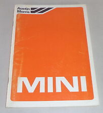 Manual Austin Morris Mini City