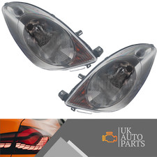 Headlights Fits Nissan Note E11 2006-2009 Chrome Headlamps 1 Pair Left and Right