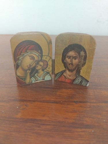 Vintage religious folding icon - vintage,