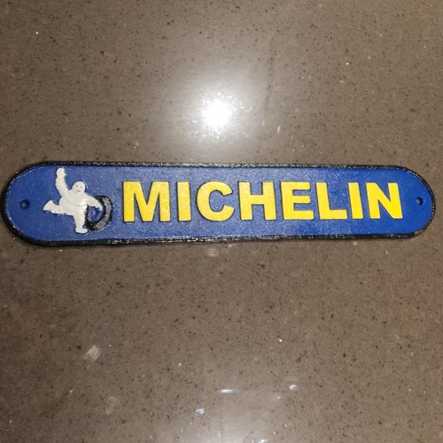 Cast iron michelin sign - iron,