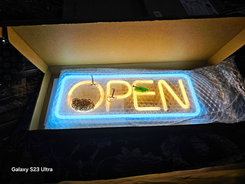 Neonwall led neon open - led,