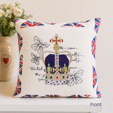 Handcrafted union jack cushion - handcrafted,