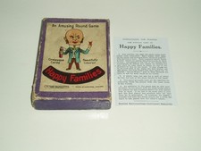 Antique Happy Families card game by Chad Valley. c1925.