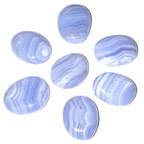 Blue lace agate mini - agate, oval