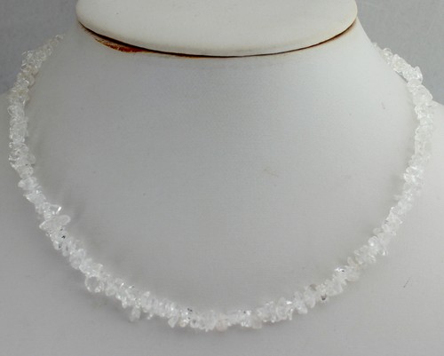 Rock crystal necklace - crystal, precious