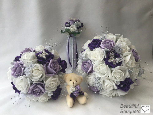 Wedding bouquet purple - bouquet, lilac