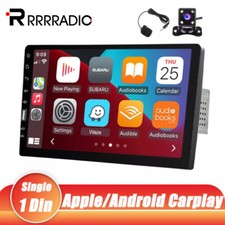 9" Single Din Car Stereo Touch Screen Radio Apple CarPlay Android Auto Bluetooth