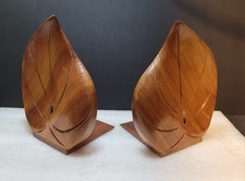 Vintage Wooden Bookends -