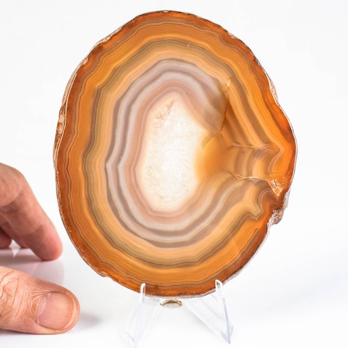 121g 109mm natural agate - natural, slice