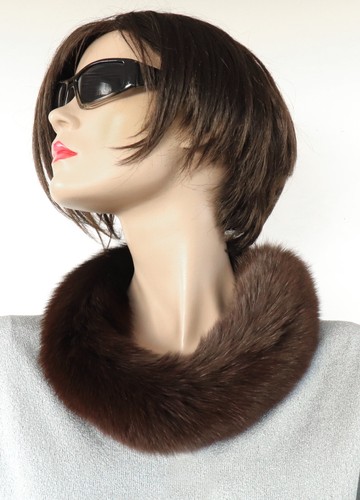 Fur scarf blue fox - scarf,