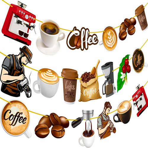 Coffee party banner - coffee,