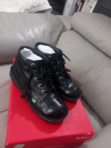 Kicker black leather - kicker, ankle