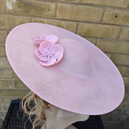 Baby pink flower wide - baby, brim