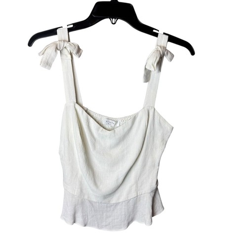 Elodie linen bow tie - crop, tank