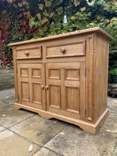 Vintage Stripped Pine Chest Drawers Side Cupboard Country Farmhouse DELIVERY