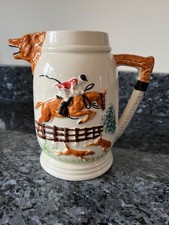 Portland Pottery Cobridge  (PPC) Foxhunting large jug 16cm tall