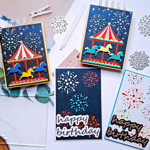 Fireworks carousel metal - fireworks,
