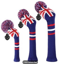 Union Jack Set of 3 Pom Pom