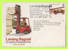 G.B. 1974 Fire Service Lansing Bagnall official First Day Cover