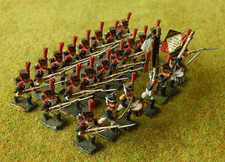 25mm painted metal Napoleonic French Infantry by Minifigs x 24