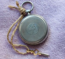Antique 0,800 Silver Key Wind Pocket Watch 1900 - [48mm] French model.