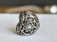 Pandora Signature Heart Charm June Moonstone S925 ALE